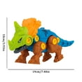 thumbnail image 2 of BESTSKY 4 Pack Plus Size Take Apart Dinosaur Toys For Boys And Girls Educational Assembling Building Block Toy Set Variety DIY Assembled Dinosaur Robot Things for to Climb on Games Kids Ages 4-8, 2 of 7