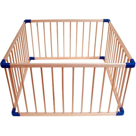 Portable Wood Gate Enclosure, Natural