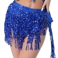 thumbnail image 4 of Women Belly Dance Skirt Clothes Tassel Scarf Belt for Performance Samba, 4 of 7