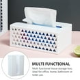 thumbnail image 5 of POPETPOP 1Pc Creative White Wall Mounted Tissue Box Napkin Holder for Home Bathroom Storage, 5 of 6