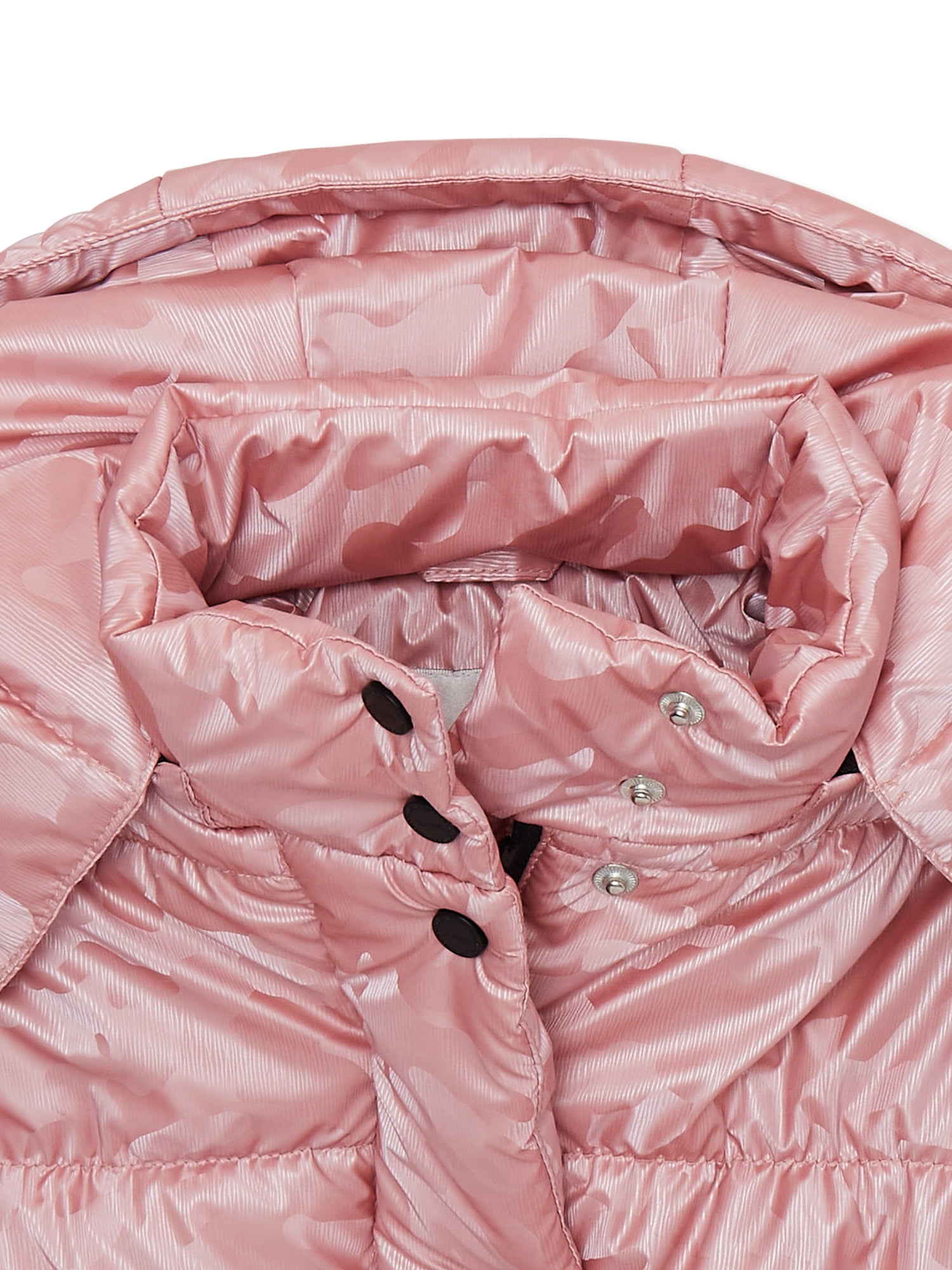 Urban Republic Toddler Girls Iridescent Puffer Jacket with Hood, Sizes  12M-5T