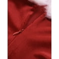 thumbnail image 5 of DcoolMoogl Women Christmas Santa Claus Mini Dress Half Sleeve Off Shoulder Costume Party Fancy Cosplay Dress, 5 of 7