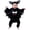 A-Black2, variant on JAJAHO My First Halloween Outfit Baby Boy Girl Jumpsuit Bat Dress Up Clothes With Hat 2 Piece Set 0-24M