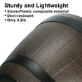 thumbnail image 3 of Gamexcel 2Pack 20.5" Classic Home and Garden Whiskey Plastic Resin Home Flower Pot Barrel Planter, Brown, 3 of 9