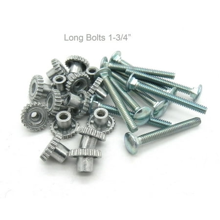 

Solid Pet Carrier Fasteners (20pk) 1-3/4 metal Bolts metal Thumb Nuts
