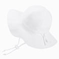 thumbnail image 4 of CAUYDY 6-12 Months Baby Girl Sun Hat Summer Beach Hats Sun Wide Brim 1-5T Toddler Bucket Hat Cap Kids Bucket Hat Sun Beach Cap for Boys Girls (Sizes 2-4 Years,White), 4 of 4
