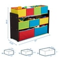 Delta Children Deluxe MultiColor Toy Organizer with Storage Bins