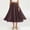 Coffee B, variant on Women’s A-Line Midi Skirts Casual Elastic High Waist Flowy Swing Beach Boho Free Size Long Skirt Black B Free Size