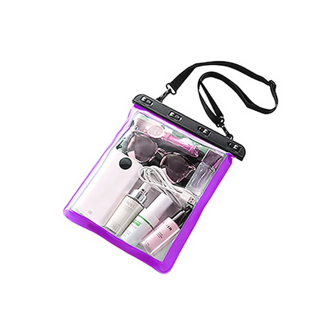 Waterproof Shoulder Bag Swimming Surfing Beach Water Playing Phone Transparent Toiletry Pouch