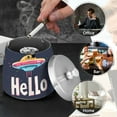 thumbnail image 4 of Yayeee Ashtray with Lid for Cigarette Smokeless Stainless Steel Home Ash Holder, Colorful UFO, 4 of 7