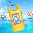 thumbnail image 1 of Bolsa de agua para canotaje de 15/30L PVC inflable portátil para deportes acuáticos (30L amarillo), 1 of 8