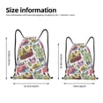 thumbnail image 2 of Saiise America Landmarks1 Pattern Sports Drawstring Backpack - String Swim Gym Bag with Wet Proof Pocket for Women&Men-Medium, 2 of 6