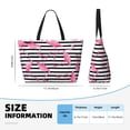 thumbnail image 4 of Easygdp Flamingos Bolsa de Viaje de Playa de Gran Capacidad, Bolsa Tote Perfecta para la Playa, Escapadas de Fin de Semana y Viajes, 4 of 7