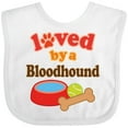 thumbnail image 3 of Inktastic Bloodhound Loved by a (Dog Breed) Boys or Girls Baby Bib, 3 of 4