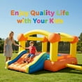 thumbnail image 3 of Entil Inflatable Bounce House with Blower, Big Slide, Basketball Hoop & Inflatable Basketball, Bouncy Castles for Kids, 12x9FT, 3 of 11