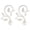 Type 2 - White, variant on Window Curtain Drapery Rod/Pole Finials Ends Home window decorationationation 22mm #9