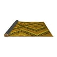 thumbnail image 2 of Ahgly Company Indoor Round Abstract Yellow Modern Area Rugs, 8' Round, 2 of 4