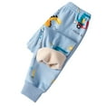 thumbnail image 4 of Hessimy Girl'S Flare Jegging Jeans Cargo Pants Big Kids Girls Painted Jeans Girls Fashionable And Comfortable Wide Leg Pants (Light Blue,3-4 Years), 4 of 4