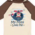 thumbnail image 4 of Inktastic Mimi Loves Me Grandson Boy Bear Boys Long Sleeve Baby Bodysuit, 4 of 5