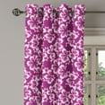 thumbnail image 2 of Ambesonne Purple Grommet Curtain, Botany Themed Petals, 50" x 84", Fuchsia Purple, 2 of 6