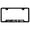 Black, variant on Cadilac ATS Laser Etched Logo Cut-Out License Plate Frame (Brushed Chrome)