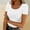 White, variant on Summer Shirts For Women 2025 Sevevn Women's Summer Scoop Neck Short Sleeve T-Shirts Ribbed Knit Slim Fitted Casual Basic Top Womens Tops