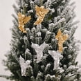 thumbnail image 1 of PENGXIANG 6Pcs Christmas Tree Pendant Eye-catching Exquisite Plastic Christmas Tree Angel Pendant for Home, 1 of 9