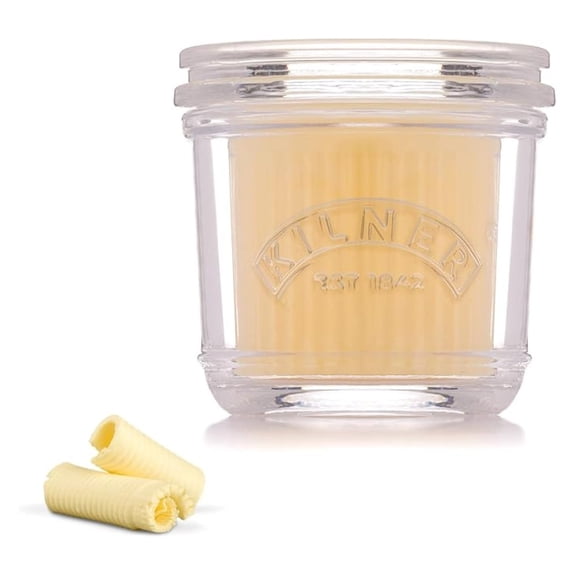 Glass Butter Crock 200ml | Butter Keeper with Lid - Soft Butter at Room Temperature | French Butter Dish for Countertop | Kitchen & Dining