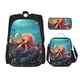thumbnail image 1 of Fotbe Underwater Plant Octopus Set Escolar 3 en 1 para Niños - Mochila Duradera con Lonchera Aislante y Estuche para Lápices - Mochila Escolar para Niños y Niñas, 1 of 7