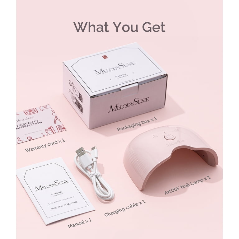 MelodySusie Mini Cordless UV Nail Lamp, 6W Rechargeable photo 8