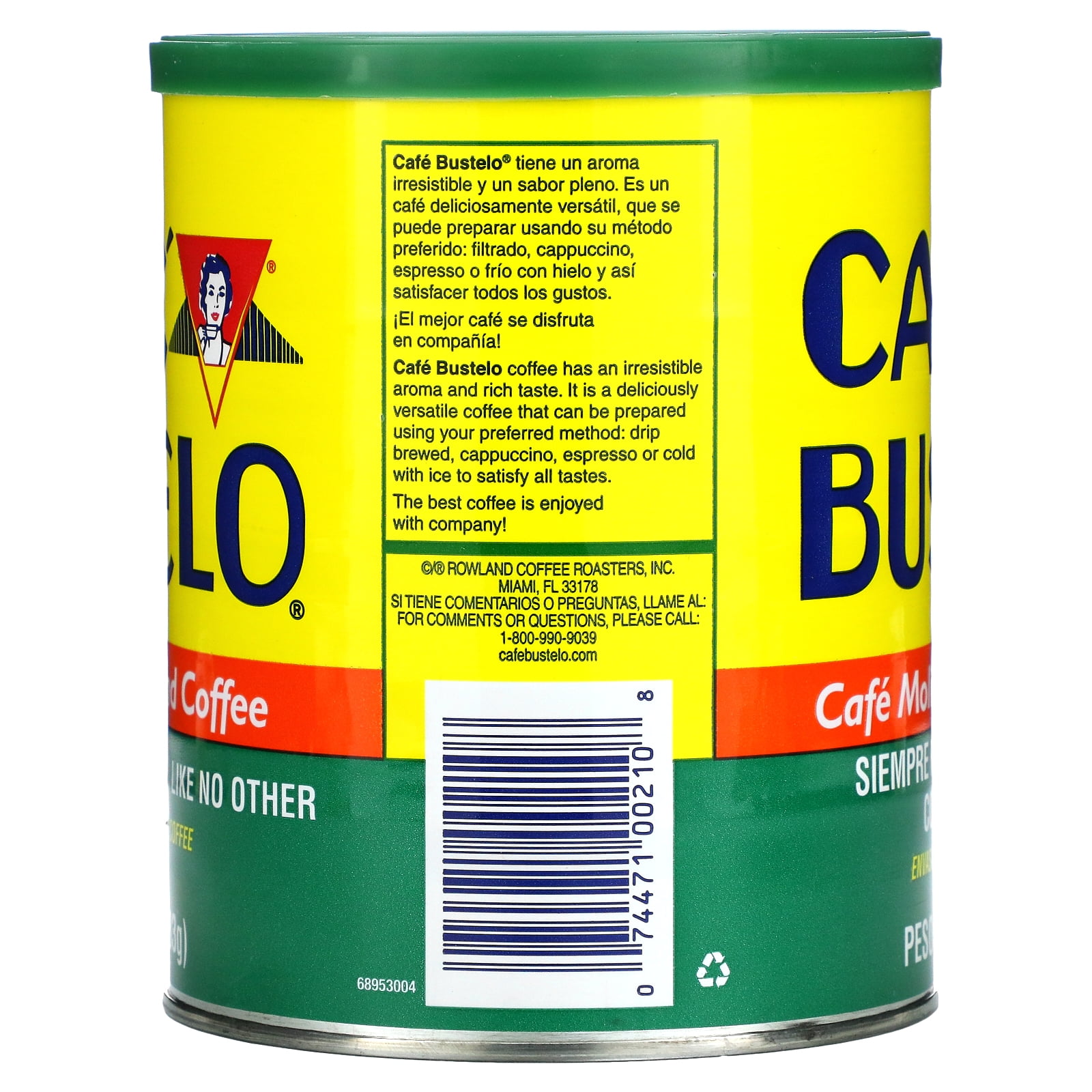 Cafe Bustelo, Decaffeinated Ground Coffee, 10 oz Pack of 3