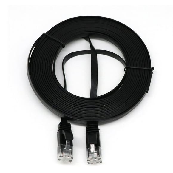 Yhmxh Electronics Computer Accessories Gaming Accessories 10M RJ45 Ethernet Network LAN Cable Flat Patch Router Interesting Lot B Male