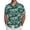 Dark Green, variant on Mens Button Down Short Sleeve Shirt Summer Hawaiian Floral Print Graphic Casual Loose Beach Shirts Dark Blue XXXL