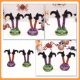 thumbnail image 3 of OULII Décoration de Cheminée Pieds de Décoration Violet Coton PP 2 Pcs, 3 of 8