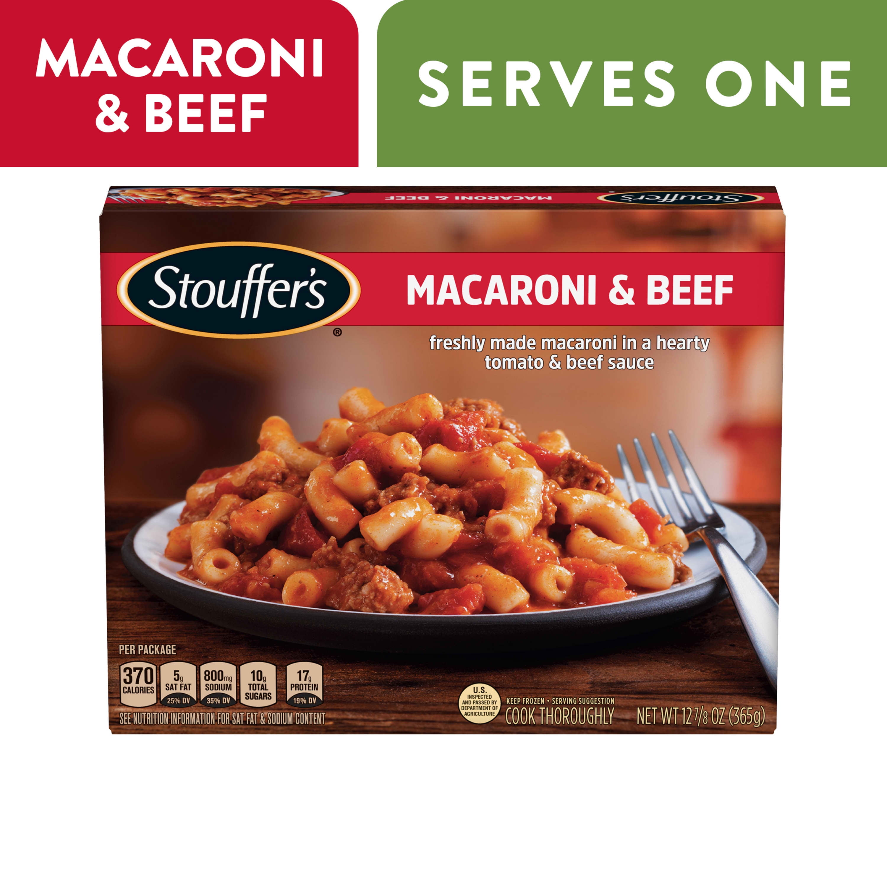Stouffer's Macaroni and Beef Meal, 12.875 oz (Frozen)