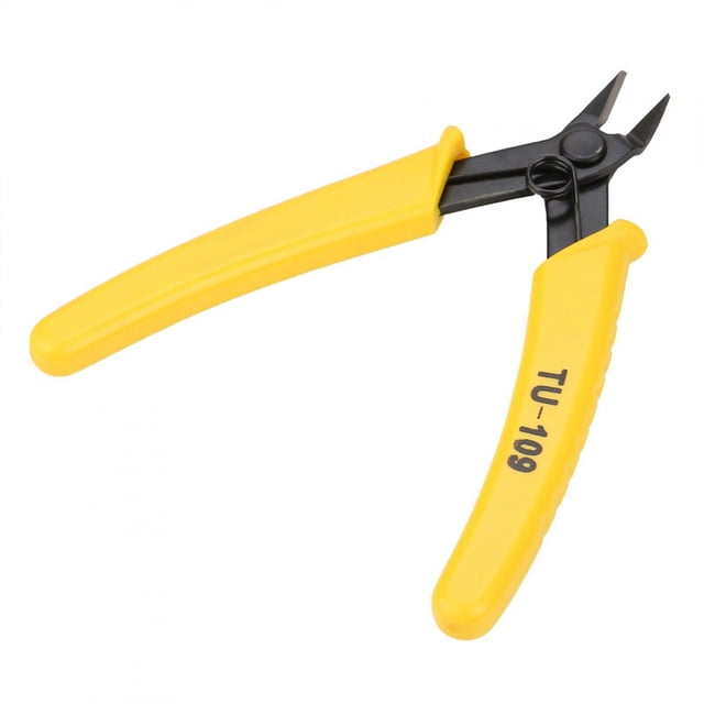 Alicates Diagonales Electrónicos De 5 Pulgadas, Pinzas De Corte Lateral De Cables, Herramienta Cortadora De Cables Con Alta Dureza, Cuerpo Pequeño, Ergonómico Para Ajustar El