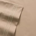thumbnail image 2 of 1800 Series 4 Piece Deep Pocket Bedroom Bed Sheet Set Split King - Taupe, 2 of 2