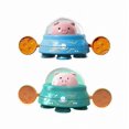 thumbnail image 1 of Dual Tone Pull-String Bath Toy with Swimming, Rowing, and Flying Saucer Pig Features, 1 of 5