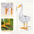 thumbnail image 2 of Hotyverty Clearance Solar Porch Goose Statue Lawn Goose Outdoor , Metal Garden Goose with Solar Light for Lawn Yard Backyard, Front Porch Goose for Garden Decoration, 2 of 10