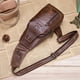 thumbnail image 4 of Pecho Pack Bolso bandolera de cuero genuino para hombre, bandolera informal en el pecho, senderismo, BULLCAPTAIN Pecho Pack, 4 of 7