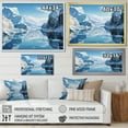 thumbnail image 4 of Designart "Glacier Ice Blue silence I" Landscapes Floater Framed Wall Decor, 4 of 7