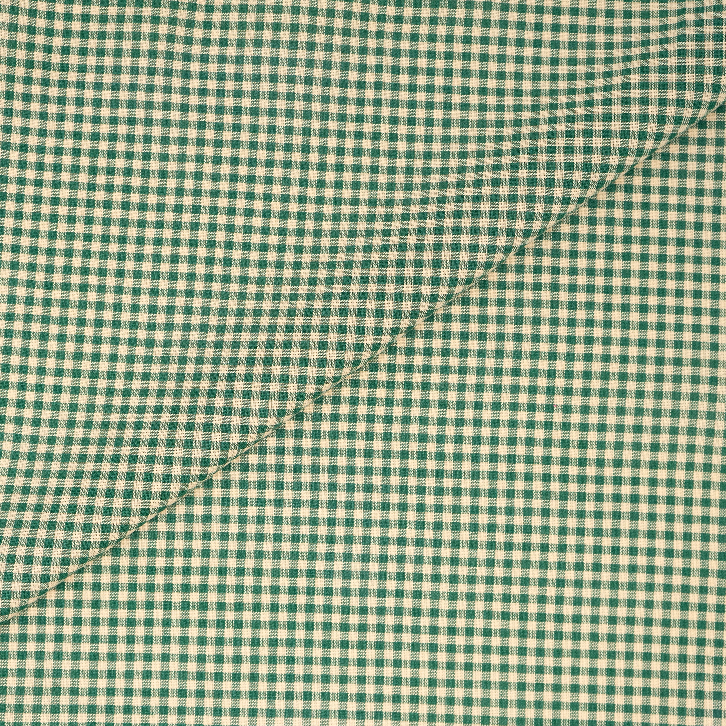 Waverly Inspirations 100% Cotton 44" Homespun 1/8"Plaid Green Color Sewing Fabric by the Yard