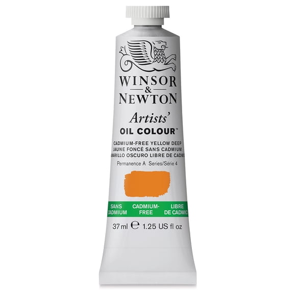 Winsor & Newton Artists' Oil Color, 37ml, Cadmium Free Yellow Deep