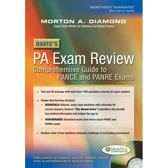 Pre-Owned Davis's PA Exam Review: Focused Review for the PANCE and PANRE [With CDROM]