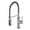 Brushed Nickel, variant on Sumerain Pull-Down Kitchen Faucet, Brushed Gold, Spring Spout, 3-Function Spray Head, Single Handle