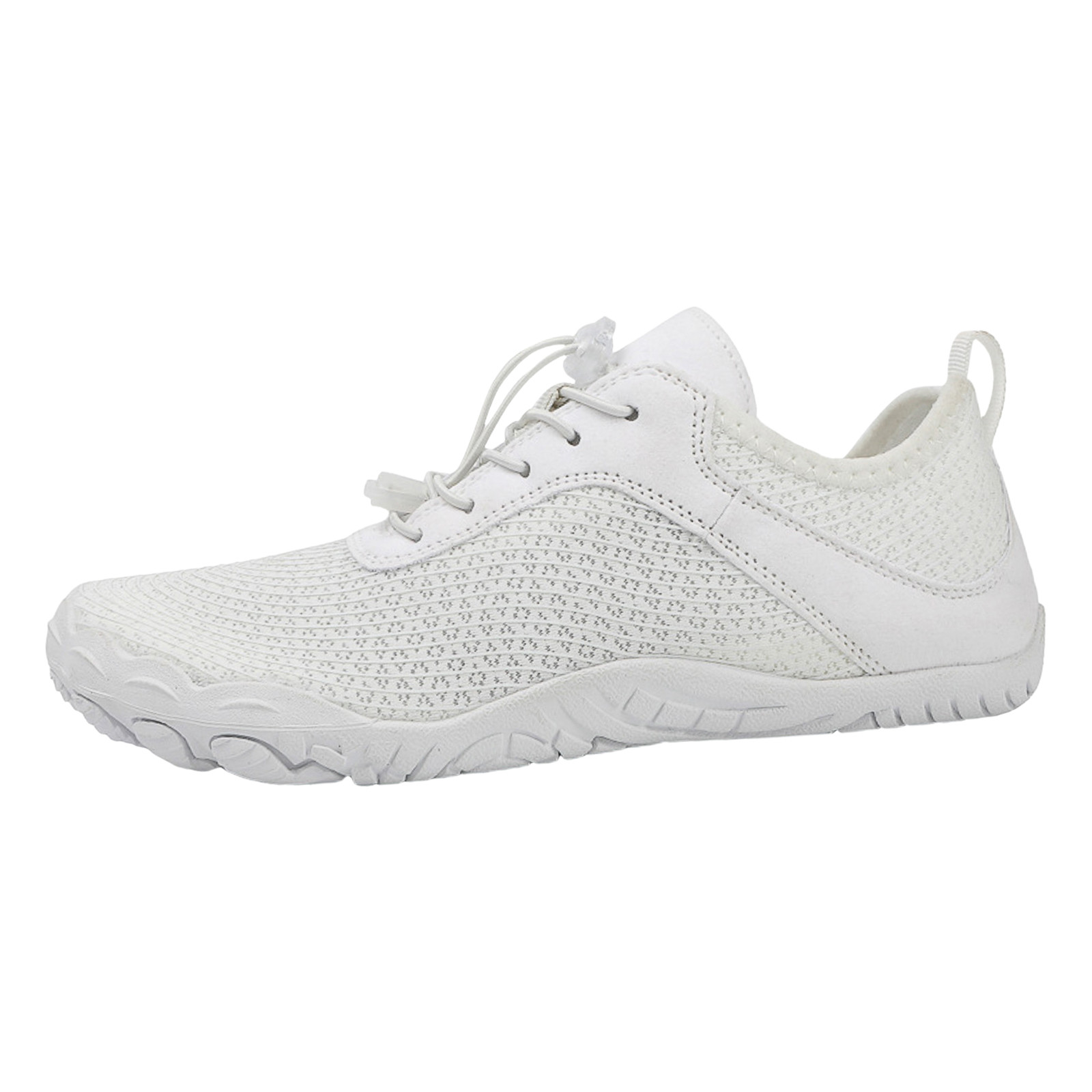 Mepaouo Women Men Water Shoes Quick Dry Barefoot Aqua Sport Hiking Diving Walking Shoes(White,11)