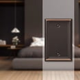 thumbnail image 4 of Amerelle 149BDB Chelsea Wallplate, Blank, Steel, Aged Bronze, 1-Pack, 4 of 5