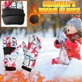 thumbnail image 2 of Penkiiy Winter Gloves Kids Winter Gloves For Kids Boys Girls Snow Windproof Mittens Outdoor Sports Skiing B Gloves, 2 of 9