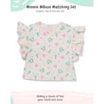 thumbnail image 3 of Disney Minnie Mouse Girls Shortall Overalls and T-Shirt Set, Toddler & Little Kids Spring Summer Outfit (Pink, 2T), 3 of 5