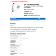 thumbnail image 2 of Rear Right Window Regulator - Compatible with 2001 - 2005 Honda Civic 4-Door 2002 2003 2004, 2 of 2